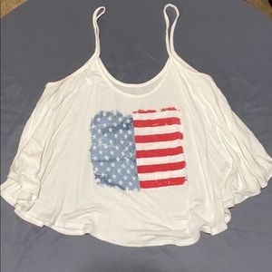 American flag tank